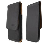 caseroxx Cas de couverture pour Asus ZenFone 2 Deluxe en noir fait de cuir verit