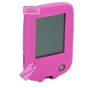 caseroxx Coque en Silicone Compatible avec Freestyle Libre 3 en Rose, Sac avec ou sans Clip Ceinture en Rose