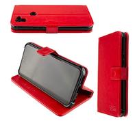 caseroxx Coque pour Gigaset GS5, Bookstyle-Case Étui de Protection Antichoc pour Smartphone (Coque de Coloris Rouge)