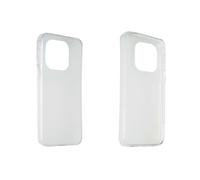 caseroxx Etui de protection TPU compatible avec Emporia SMART.ME7 / SMART.7lite, étui en caoutchouc pour téléphone portable blanc-transparent