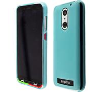 caseroxx Etui de protection TPU compatible avec Emporia Supereasy, étui en caoutchouc pour téléphone portable bleu clair