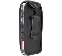 caseroxx Etui en cuir avec clip ceinture compatible avec Emporia Simplicity (V27) en cuir véritable, étui avec clip ceinture et fenêtre de visualisation