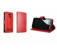 caseroxx Étui portefeuille pour Olympia Neo Mini/Neo Mini+, rouge | Étui de protection à rabat avec poches intérieures et protection intégrale pour un usage quotidien en cuir synthétique