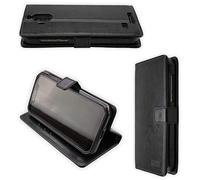 caseroxx Étui pour Blackview BV9600 / BV9600 Pro, Housse Bookstyle en Cuir Artificiel, Noir