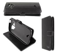 caseroxx Étui pour Crosscall Action-X5, Housse Bookstyle en Cuir Artificiel, Noir Étui de Portefeuille