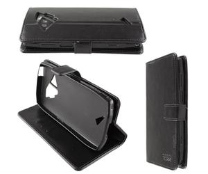 caseroxx Étui pour Crosscall Action-X5, Housse Bookstyle en Cuir Artificiel, Noir Étui de Portefeuille
