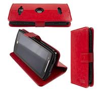caseroxx Étui pour Crosscall Core-M5, Housse Bookstyle en Cuir Artificiel, Rouge