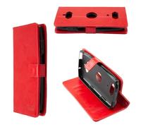 caseroxx Étui pour Crosscall Core-X5, Housse Bookstyle en Cuir Artificiel, Rouge