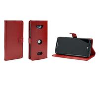 caseroxx Étui pour Crosscall Core-Z5, Housse Bookstyle en Cuir Artificiel, Rouge