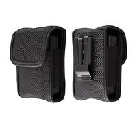 caseroxx Étui pour détecteur sans fil - Compatible avec Swissphone, etc. - Étui avec clip ceinture et fermeture , noir