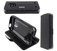 caseroxx Étui pour Doogee S86 Pro, Housse Bookstyle en Cuir Artificiel, Noir
