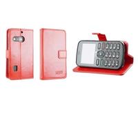 caseroxx Étui pour Doro 1880/1881 / 5860, Housse Bookstyle en Cuir Artificiel, Rouge