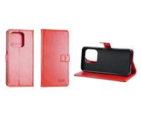 caseroxx Étui pour Emporia Smart 6 / ME.6, Housse Bookstyle en Cuir Artificiel, Rouge