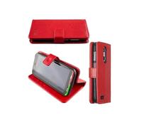 caseroxx Étui pour Emporia Supereasy, Housse Bookstyle en Cuir Artificiel, Rouge