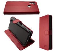 caseroxx Étui pour Gigaset GS4 / GS4 Senior, Housse Bookstyle en Cuir Artificiel, Rouge