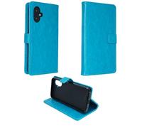 caseroxx Étui pour SPC Zeus 2 Pro, Housse Bookstyle en Cuir Artificiel, Bleu Clair