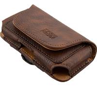 caseroxx Etui pour téléphone portable adapté à Easyfone Prime-A2 en marron, étui transversal en cuir véritable