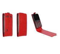 caseroxx Flipcase Doro Leva L10 / L11 / E10 / X10, Étui de téléphone Portable (Flipcase de Coloris Rouge)