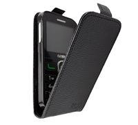 caseroxx Flipcase et Film de Protection de l'écran pour Alcatel 2008G, Set (Flipcase de Coloris Noir)