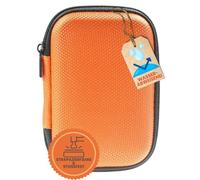 caseroxx Glycomètre Hard Case compatible avec Accu-Chek Aviva/Guide/Instant en orange, housse de rangement pour diabétique