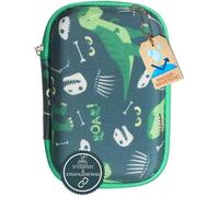 caseroxx Glycomètre Hard Case Compatible avec Freestyle Libre 1/2 / Insulinx / 14 Day en Motif Dinosaure - Noir, Housse de Rangement pour diabétique