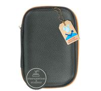 caseroxx Glycomètre Hard Case compatible avec Freestyle Libre 1 / 2 / 3 / Insulinx / 14 Day en noir