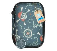 caseroxx Glycomètre Hard Case Compatible avec Freestyle Libre 1/2 / Insulinx / 14 Day en Motif Pirate Noir, Housse de Rangement pour diabétique