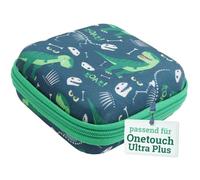 caseroxx Glycomètre Hard Case compatible avec Onetouch Ultra Plus Reflect en Motif dinosaure