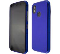 caseroxx Housse de protection TPU compatible avec Cat S52, étui en caoutchouc pour téléphone portable bleu