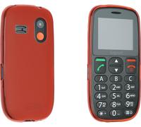 caseroxx Housse de protection TPU compatible avec Gigaset GL395, étui en caoutchouc pour téléphone portable rouge