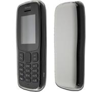 caseroxx housse de protection TPU compatible avec Nokia 106 (2018), sac en caoutchouc pour téléphone portable blanc transparent