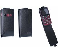 caseroxx Housse de téléphone portable Flip Cover compatible avec Doro 366, étui pour smartphone Flip Cover noir