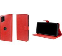 Étui portefeuille caseroxx pour Crosscall Stellar-X5 / X5s en Cuir artificiel avec porte-cartes - rouge