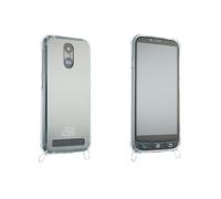 caseroxx Housse en TPU compatible avec SPC Zeus 4G / Zeus 4G Pro, avec lanière à porter autour du cou en TPU multicolore