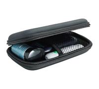 caseroxx Onetouch Ultra Plus Reflect Étui de protection rigide en EVA avec fermeture éclair et poche en filet Protection antichoc pour glucomètre (Noir)