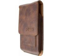 caseroxx Outdoor Etui pour portable adapté à Aermoo M1 avec clip ceinture pivotant, étui de protection en marron