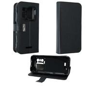 caseroxx Rabat Housse pour Blackview Xplore 1, Noir | Étui à rabat type livre avec compartiments intérieurs et protection intégrale au quotidien, en Cuir artificiel