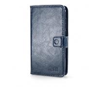 caseroxx Rabat Housse pour Emporia Smart 5 Mini, Bleu | Étui à rabat type livre avec compartiments intérieurs et protection intégrale au quotidien, en Cuir artificiel
