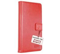 caseroxx Rabat Housse pour Emporia Smart.ME7 / 7lite / 7mini, Rouge