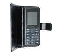 caseroxx Rabat Housse pour Nokia 105 DS 2024 TA-1684, Noir | Étui à rabat type livre avec compartiments intérieurs et protection intégrale au quotidien, en Cuir artificiel