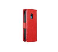 caseroxx Rabat Housse pour Nokia 3210 (2024), Rouge | Étui à rabat type livre avec compartiments intérieurs et protection intégrale au quotidien, en Cuir artificiel