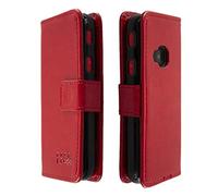 caseroxx Rabat Housse pour Nokia 5310 (2020), Rouge | Étui à rabat type livre avec compartiments intérieurs et protection intégrale au quotidien, en Cuir artificiel