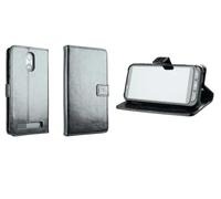 caseroxx Rabat Housse pour SPC Zeus 4G / Zeus 4G Pro, Noir