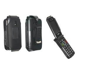 caseroxx Sac Cuir avec Clip Ceinture Compatible avec Gigaset GL7 de Cuir veritable, Sac avec Clip Ceinture et fenêtre en Noir