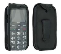 caseroxx Sac Cuir avec Clip Ceinture pour Uleway G180 Seniorenhandy