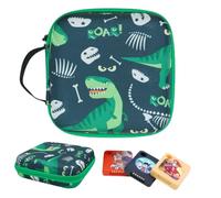 caseroxx Sac de rangement pour jetons audio Galakto avec fermeture éclair et 8 poches en filet pour jetons audio GALAKTO - Organiseur pour jusqu'à 16 jetons audio en EVA