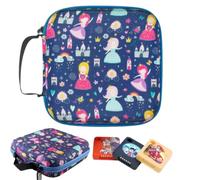 caseroxx Sac de rangement pour jetons audio Galakto avec fermeture éclair et 8 poches en filet pour jetons audio GALAKTO - Organiseur pour jusqu'à 16 jetons audio en EVA