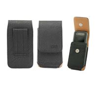 caseroxx Sac d'extérieur pour Nokia 2660 Flip, Noir | Étui outdoor robuste pour un usage intensif en déplacement, en cuir veritable