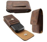 caseroxx Sac d'extérieur pour Doro 7080/7081 | Étui outdoor robuste pour un usage intensif en déplacement, en cuir veritable
