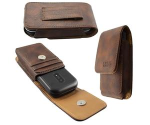 caseroxx Sac d'extérieur pour Doro 7080/7081 | Étui outdoor robuste pour un usage intensif en déplacement, en cuir veritable